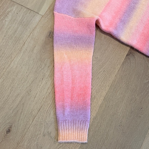 Lilly Pulitzer Women's Pink Yellow & Purple Striped V-Neck Sweater size small - Picture 3 of 11